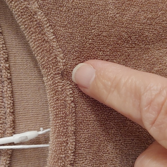 NWT Women's Zara Tan Cotton Blend Crop Top Large - Picture 3 of 12